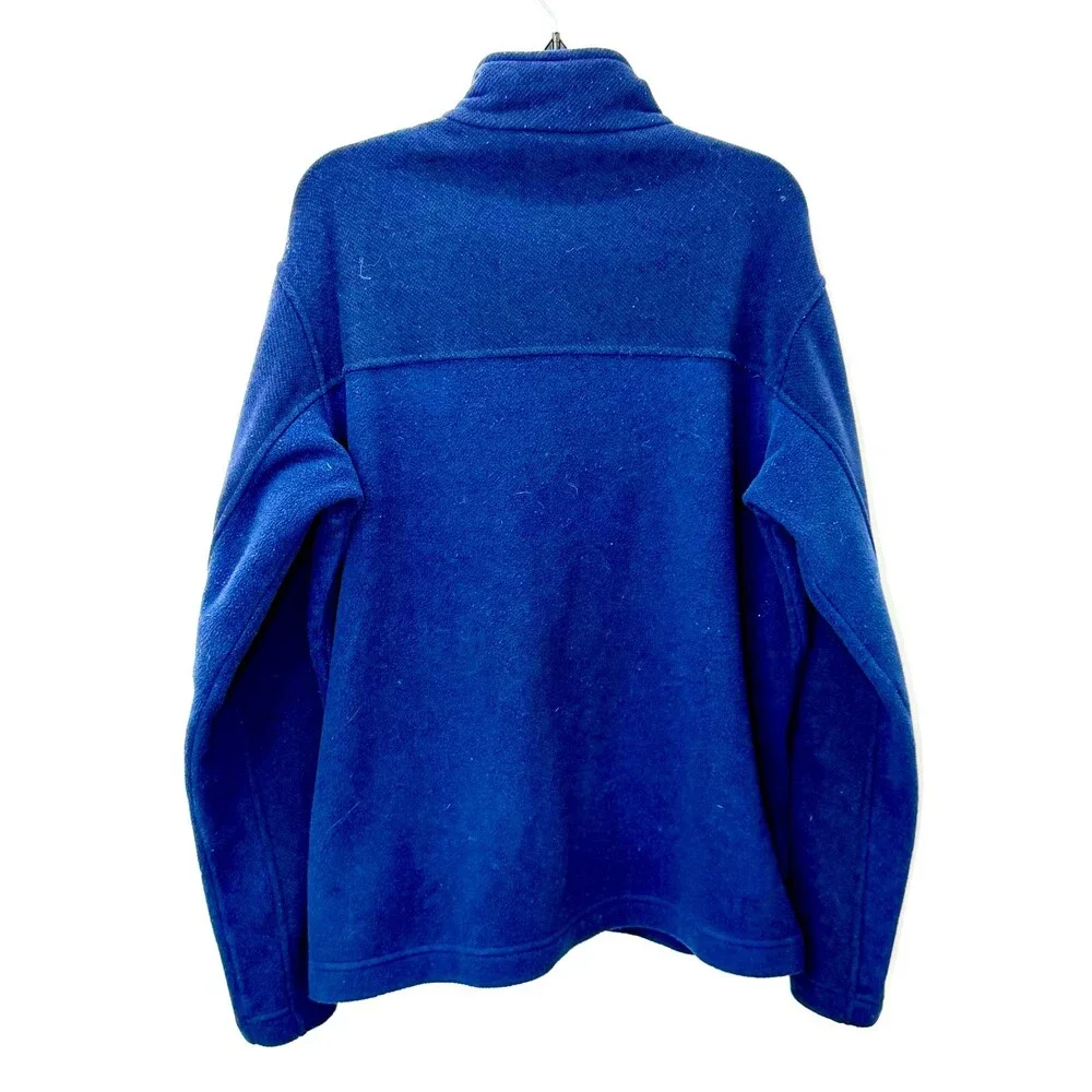 Patagonia Men's Large Blue Simple Synchilla Full Zip Fleece Jacket